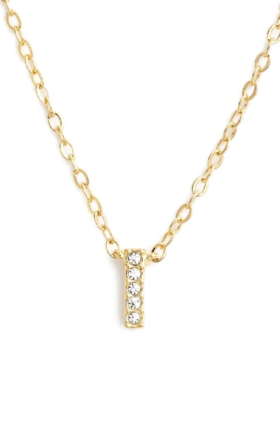 Shop Nadri Initial Pendant Necklace In I Gold