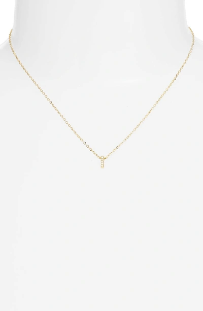 Shop Nadri Initial Pendant Necklace In I Gold