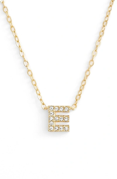 Shop Nadri Initial Pendant Necklace In E Gold