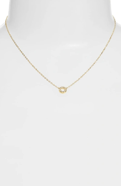 Shop Nadri Initial Pendant Necklace In O Gold