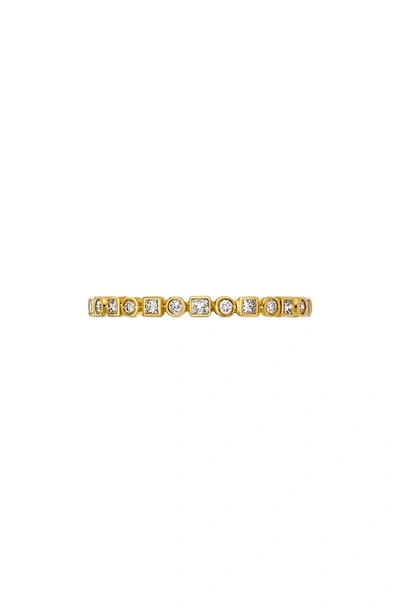 Shop Sethi Couture Art Deco Diamond Ring In Gold/ Diamond