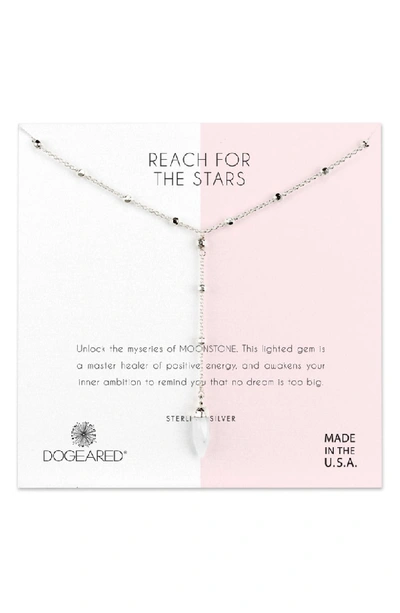 Shop Dogeared Reach For The Stars Y-necklace In Silver