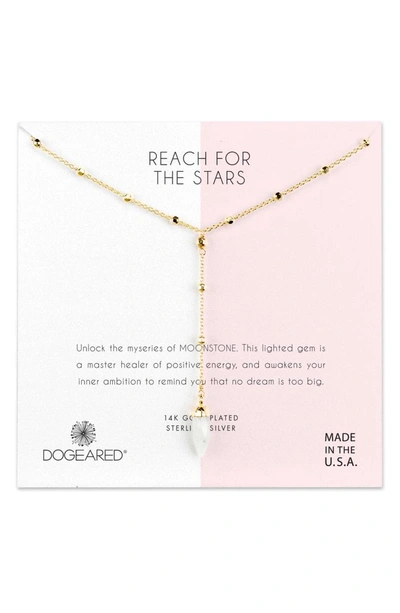 Shop Dogeared Reach For The Stars Y-necklace In Gold