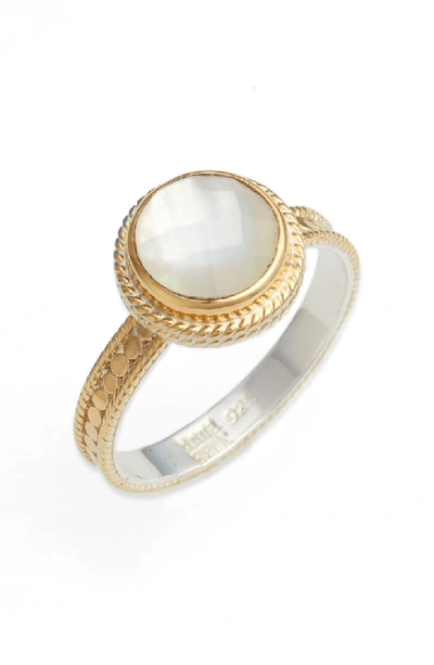 Shop Anna Beck Semiprecious Stone Ring In Mother Of Pearl
