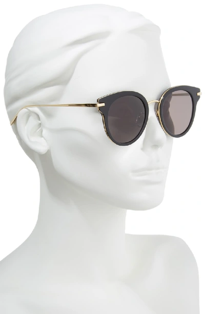 Shop Vedi Vero 50mm Round Sunglasses - Black/brown