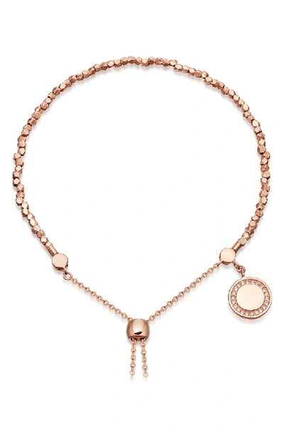 Shop Astley Clarke Cosmos Kula Adjustable Bracelet In Rose Gold