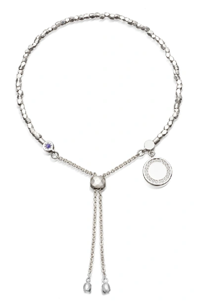 Shop Astley Clarke Cosmos Kula Adjustable Bracelet In Silver