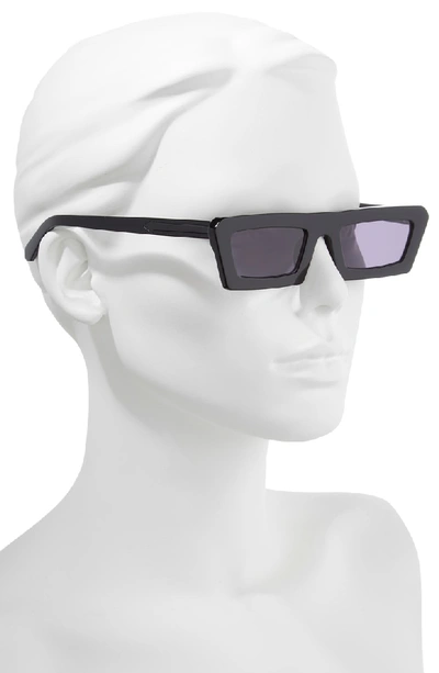 Shop Karen Walker Shipwrecks 52mm Square Sunglasses - Black/ Smoke