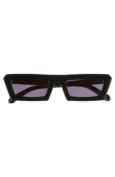Shop Karen Walker Shipwrecks 52mm Square Sunglasses - Black/ Smoke