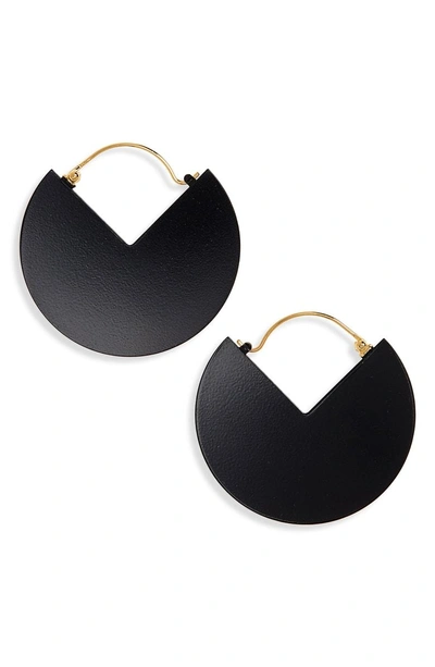 Shop Isabel Marant 90-degree Earrings In Black