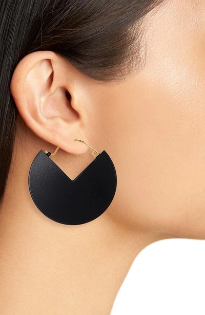 Shop Isabel Marant 90-degree Earrings In Black