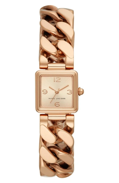 Shop Marc Jacobs Vic Bracelet Watch, 20mm X 20mm In Rose Gold