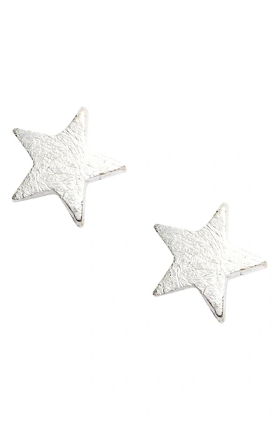 Shop Estella Bartlett Bright Star Mini Stud Earrings In Silver