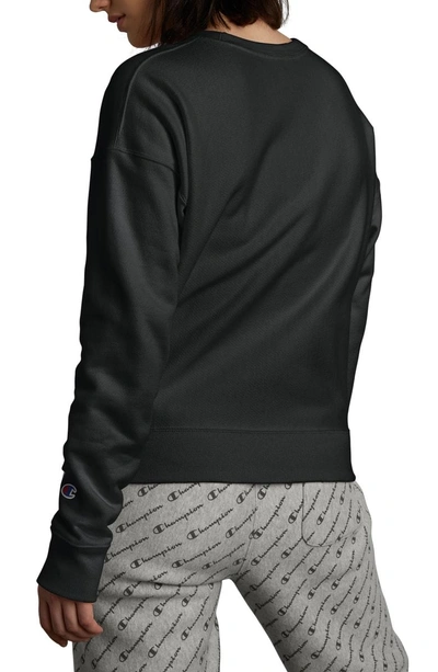 Shop Champion Reverse Weave Sweatshirt In Black