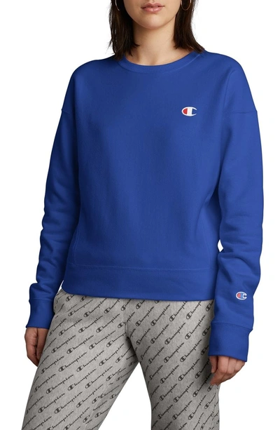 Shop Champion Reverse Weave Sweatshirt In Surf The Web
