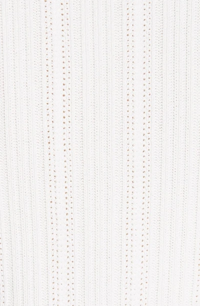 Shop Theory Pointelle Knit Shell In Eggshell