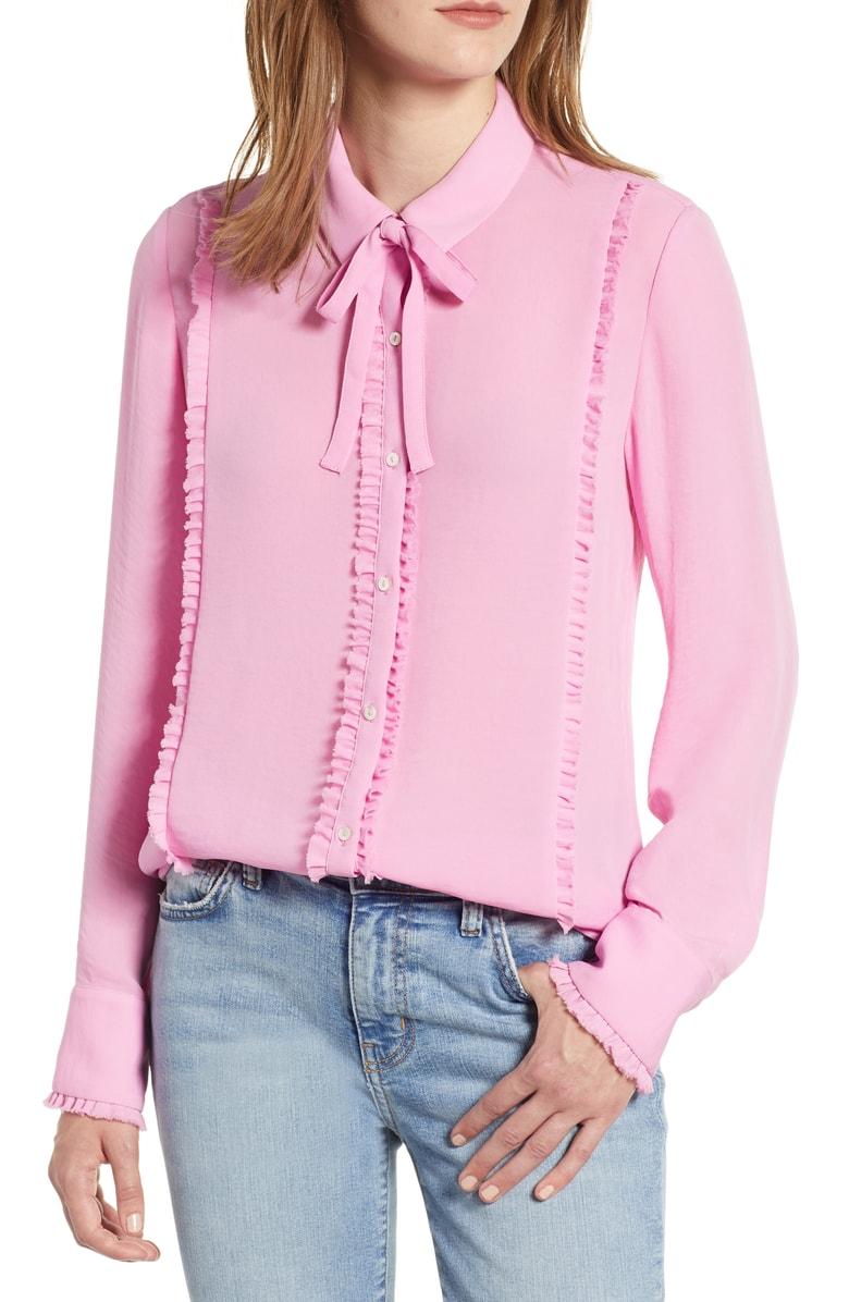 scotch and soda ruffle top
