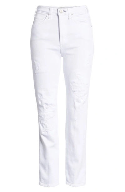 Shop Mcguire Kaia Distressed High Waist Slim Jeans In Riders In The Sky