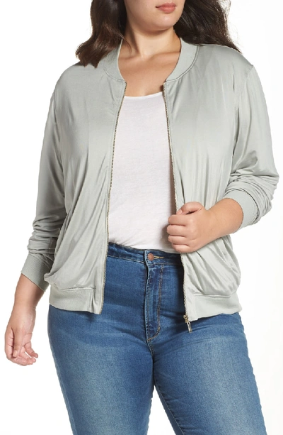 Shop Tart Hollice Bomber Jacket In Light Sage