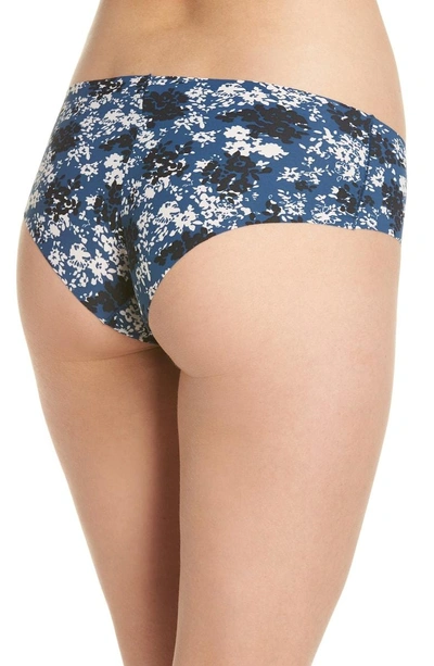 Shop Calvin Klein Invisibles Hipster Briefs In Simple Floral/ Lyria Blue
