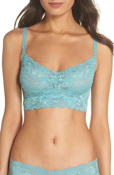 Shop Cosabella 'never Say Never Sweetie' Bralette In Dusty Turquoise