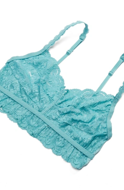 Shop Cosabella 'never Say Never Sweetie' Bralette In Dusty Turquoise