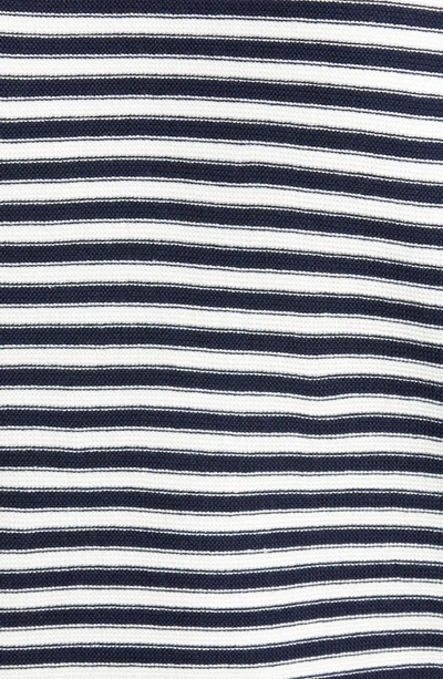 Shop Lucky Brand French Stripe Cotton Sweater In Navy Multi