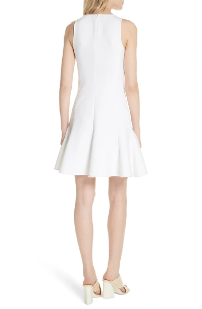 Shop Elizabeth And James Bristol Seamed Fit & Flare Dress In White