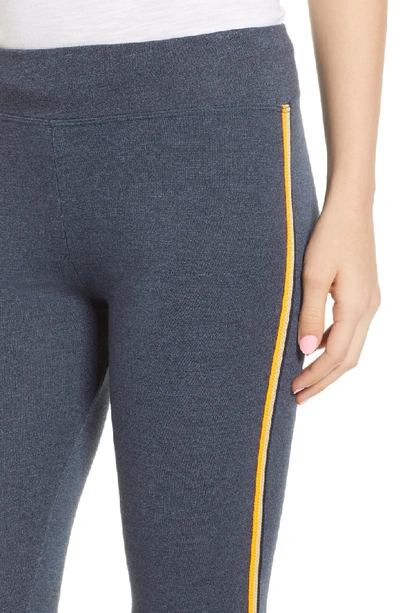Shop Sundry Side Stripe Yoga Pants In Navy