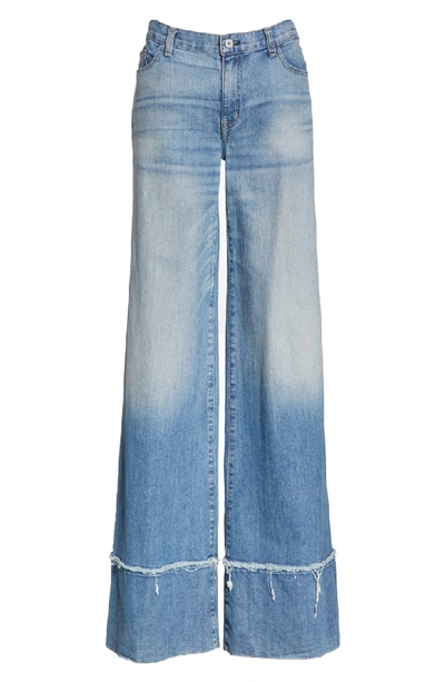 Shop Nili Lotan Savina Wide Leg Jeans In Venice Wash