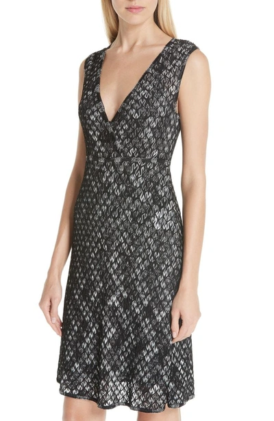 Shop Missoni Knit Dress In Black