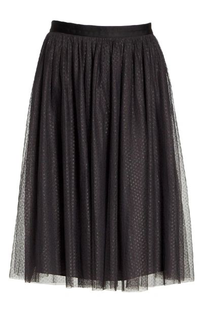 Shop Needle & Thread Dotted Tulle Skirt In Graphite