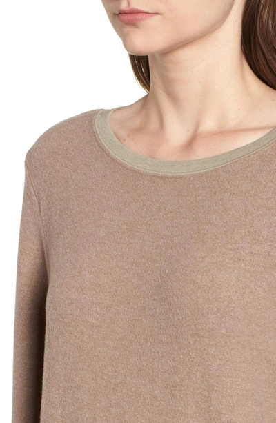 Shop Wildfox Baggy Beach Jumper Pullover In Umber Grey