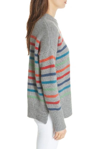 Shop La Ligne Marin Wool & Cashmere Sweater In Rainbow Stripe