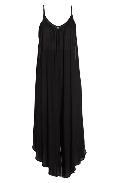 Shop Elan Culotte Jumper Cover-up In Black