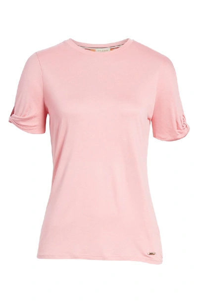Shop Ted Baker Narva Colour By Numbers Twist Cuff Shirt In Pink