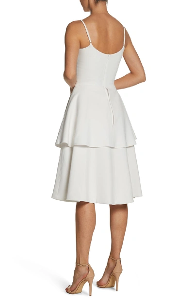 Shop Dress The Population Yasmin Tiered Dress In Off White