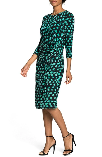 Shop Nic + Zoe Vivid Twist Detail Dress In Bright Jade