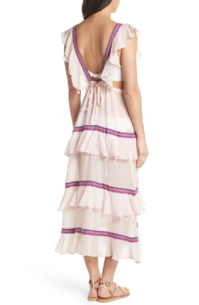 Shop Pitusa Eve Cover-up Dress In Pale Pink