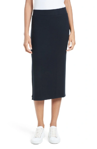 Shop Atm Anthony Thomas Melillo Side Slit Tube Skirt In Black