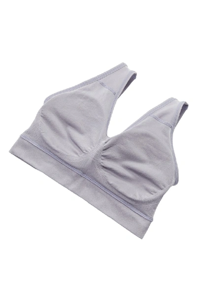 Shop Wacoal B Smooth Seamless Bralette In Lilac Gray