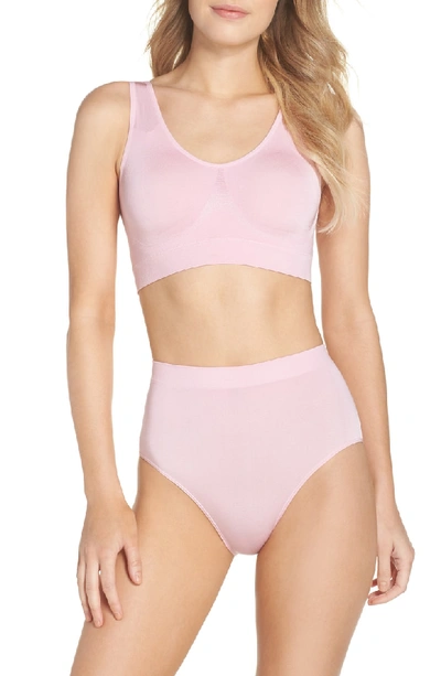 Shop Wacoal B Smooth Seamless Bralette In Cameo Pink