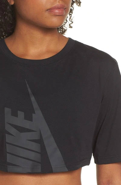 Shop Nike Lab Collection Jersey Crop Top In Black/ Black