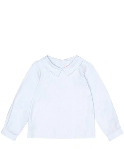 Shop La Coqueta Huila Plain Baby Shirt 3 Months-2 Years In Blue