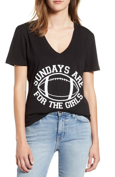 Shop Prince Peter Sundays Are For The Girls Tee In Black