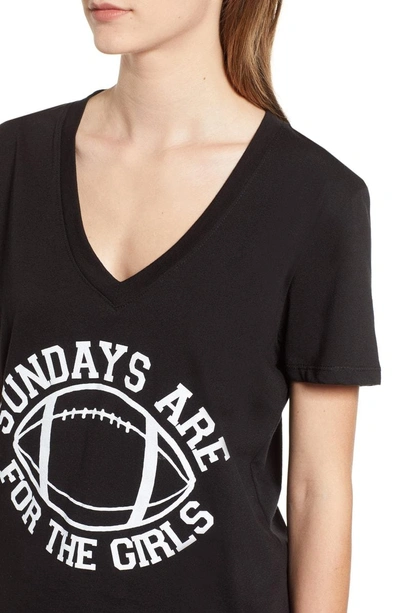 Shop Prince Peter Sundays Are For The Girls Tee In Black