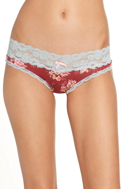 Shop Honeydew Intimates Ahna Thong In Pomme Floral