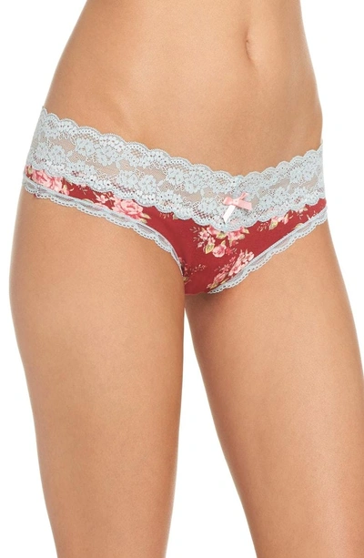 Shop Honeydew Intimates Ahna Thong In Pomme Floral