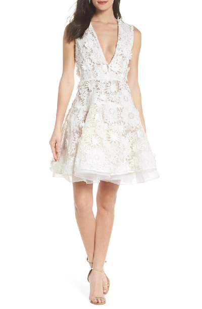 Shop Bronx And Banco Mila Lace Fit & Flare Dress In White