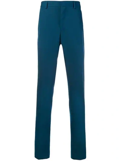 Shop Calvin Klein 205w39nyc Contrasting Panelled Tailored Trousers In Blue